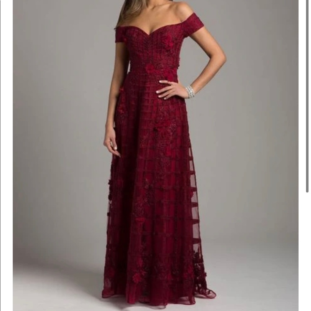 Lara Dark Red Gown